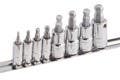 Genius Tools BS-2308WR 8PC 1/4 & 3/8" Dr. Metric Wobble Hex Bit Socket Set