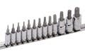 Genius Tools BS-2313TP 13PC 1/4 & 3/8" Dr. Tamperproof Star Bit Socket Set