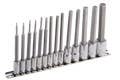 Genius Tools BS-2314HL 14PC 1/4 & 3/8" Dr. SAE Hex Long Bit Socket Set