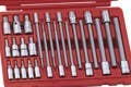 Genius Tools BS-2324HL 24PC 1/4 & 3/8" Dr. Metric Long Hex Bit Socket Set