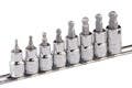 Genius Tools BS-308WH 8PC 3/8" Dr. Metric Wobble Hex Bit Socket Set