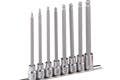 Genius Tools BS-308WHL 8PC 3/8" Dr. Metric Long Wobble Hex Bit Socket Set