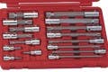 Genius Tools BS-3416M 16PC 3/8 & 1/2" Dr. Triple Square Bit Socket Set