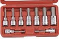 Genius Tools BS-409H 9PC 1/2" Dr. Metric Hex Bit Socket Set
