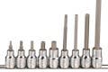 Genius Tools BS-409L 9PC 1/2" Dr. Metric Hex Bit Socket Set