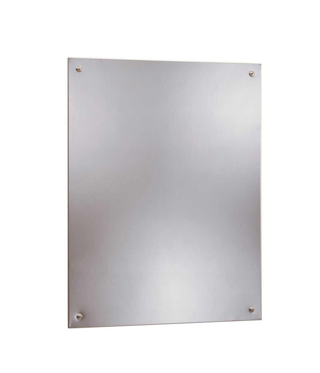 Bobrick B-1556 Frameless Mirror, Finish-Bright Polished Stainless Steel