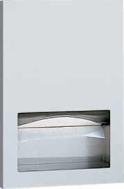 Bobrick B-35903 TrimLineSeries Recessed Paper Towel Dispenser, Friction-Catch, 400 Multifold Towels