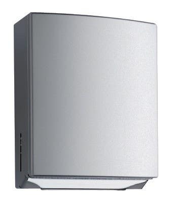 Bobrick B-4262 ConturaSeries Surface-Mounted Paper Towel Dispenser, 525 Multifold Towels,Finish-Satin