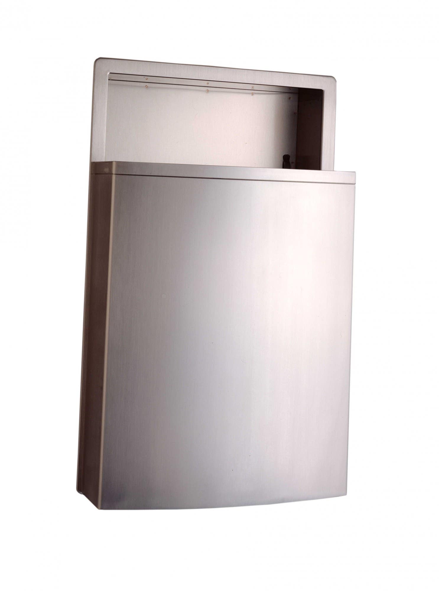 Bobrick B-43644 ConturaSeries Recessed Waste Receptacle w/ LinerMate,12.8-Gallon,Finish-Satin
