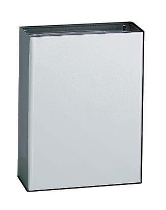 Bobrick B-279 ClassicSeries Surface-Mounted Waste Receptacle, 6.4-Gallon, Finish-Satin