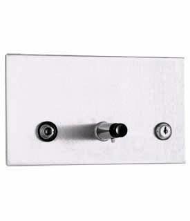 Bobrick B-306 TrimLineSeries Recessed Manual Liquid Soap Dispenser, Capacity-45?Fl Oz.