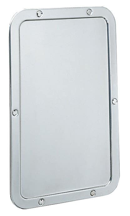 Bobrick B-942 Frameless Mirror, Vandal-Resistant, Finish-Bright Polished