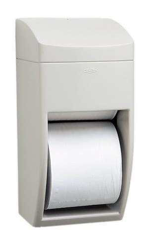 Bobrick B-5288 MatrixSeries Surface-Mounted Toilet Tissue Dispenser,Two Rolls,Grey ABS Plastic