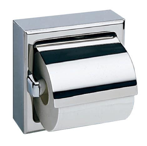 Bobrick B-6699 Surface-Mounted Toilet Tissue Dispenser w/ Hood, One Roll