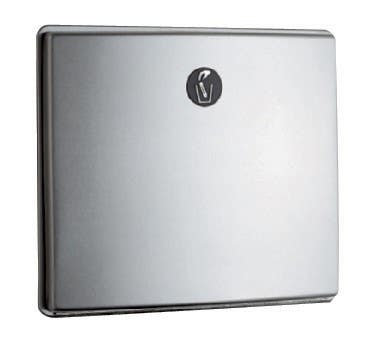 Bobrick B-4354 ConturaSeries Partition-Mounted Sanitary Napkin Disposal, Finish-Satin