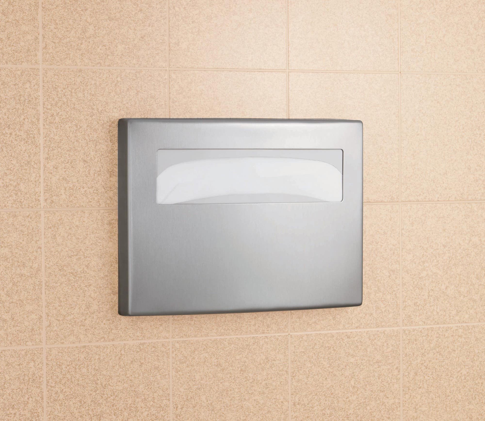 Bobrick B-4221 ConturaSeries Surface-Mounted Seat Cover Dispenser, Finish-Satin