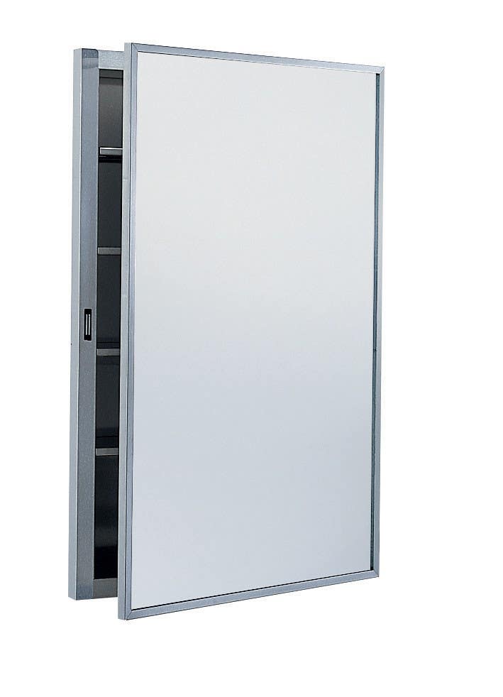 Bobrick B-398 Recessed Medicine Cabinet, Finish-Satin
