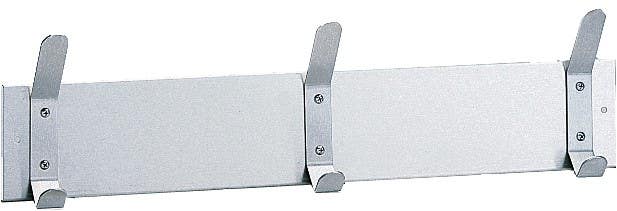 Bobrick B-232x24 Surface-Mounted Hook Strip, Finish-Satin
