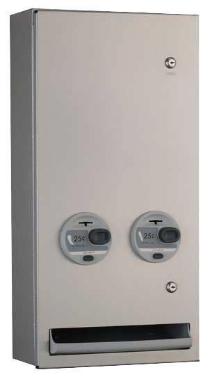 Bobrick B-370634 TrimLineSeries Semi-Recessed Napkin-Tampon Dispenser