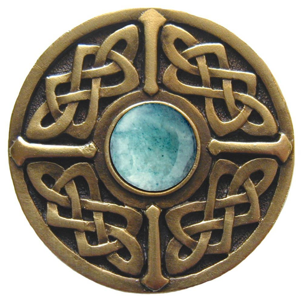 Notting Hill NHK-158 Celtic Jewel Knob 1-3/8 diameter