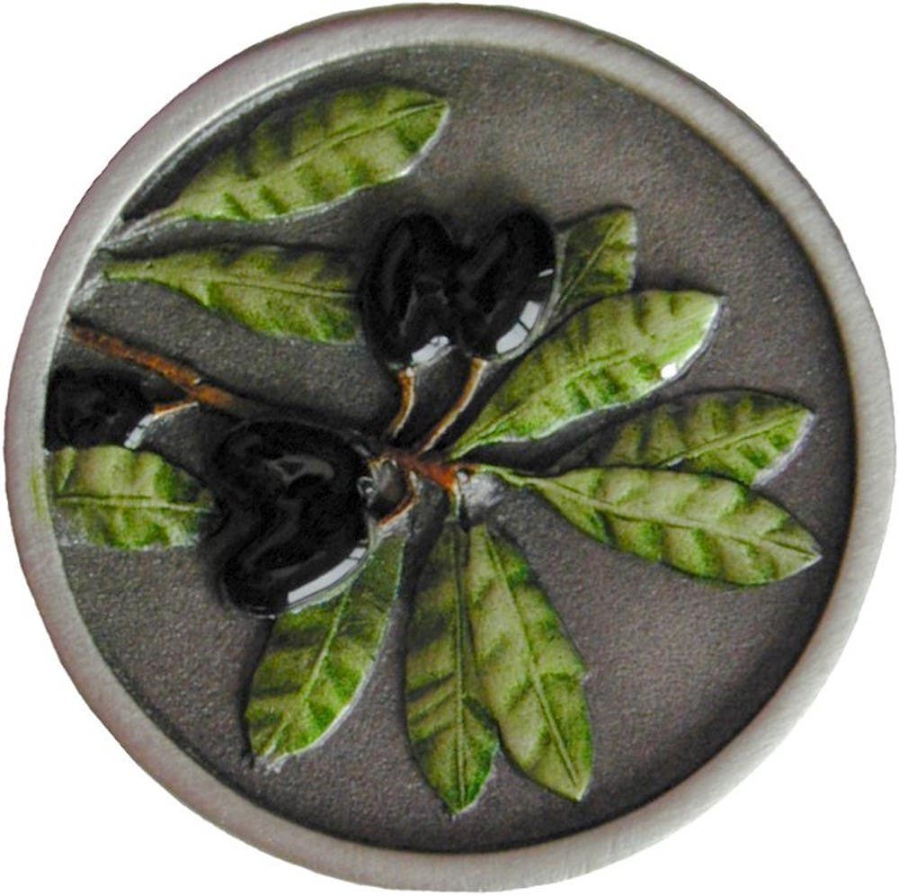 Notting Hill NHK-169 Olive Branch Knob 1-5/16 diameter