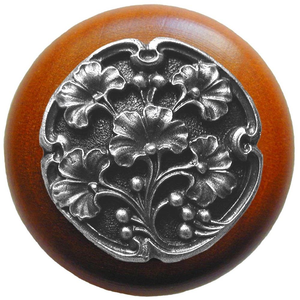 Notting Hill NHW-702 Ginkgo Berry Wood Knob 1-1/2 diameter
