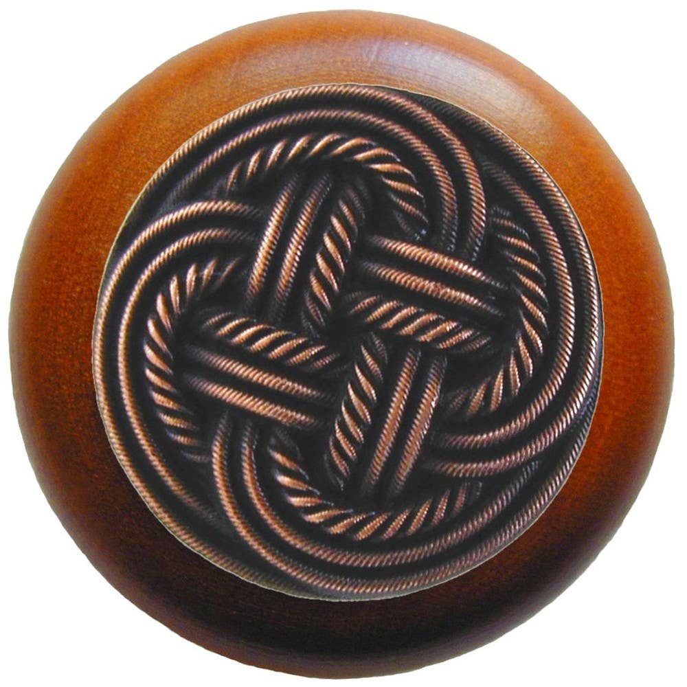 Notting Hill NHW-739 Classic Weave Wood Knob 1-1/2 diameter