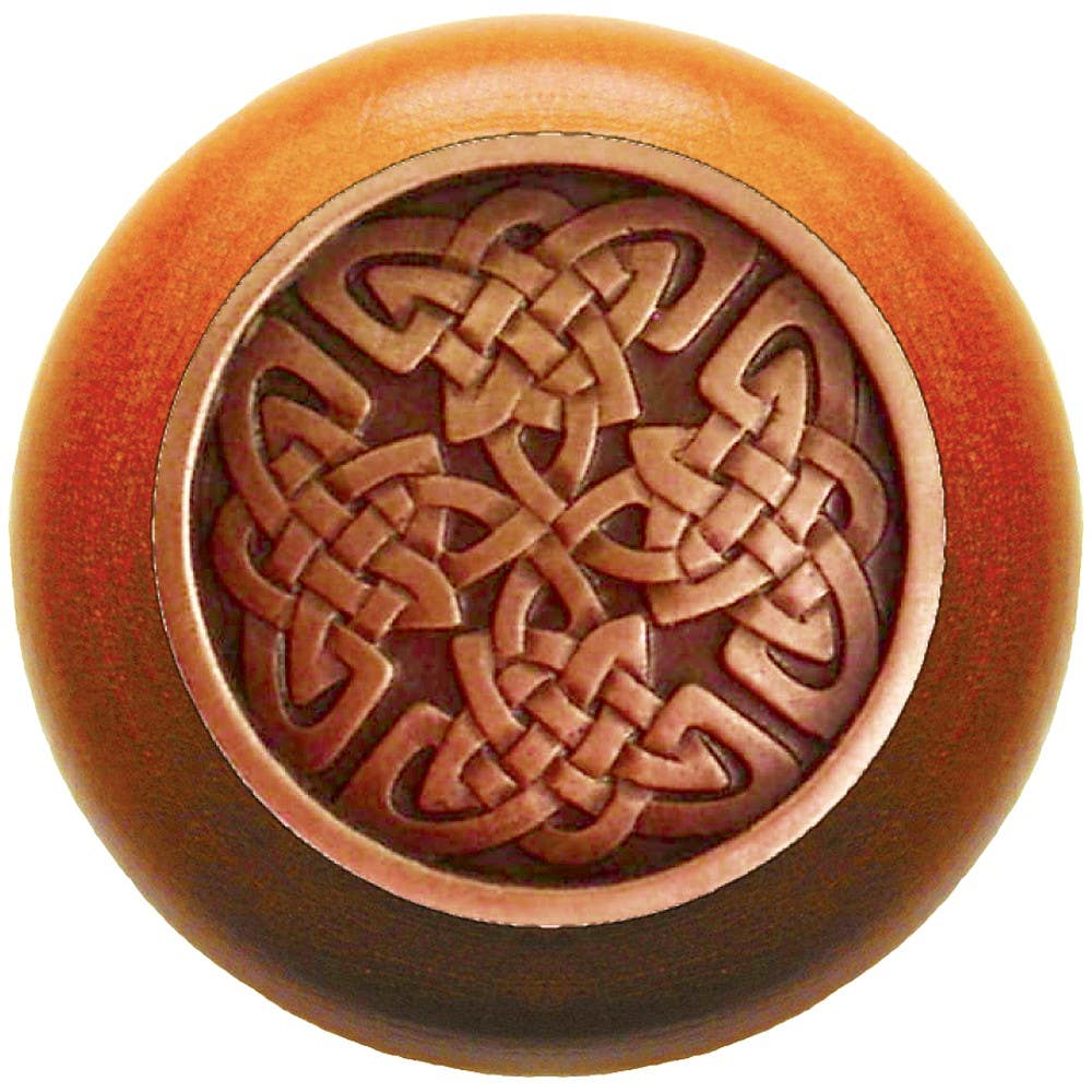 Notting Hill NHW-757 Celtic Isles Wood Knob 1-1/2 diameter
