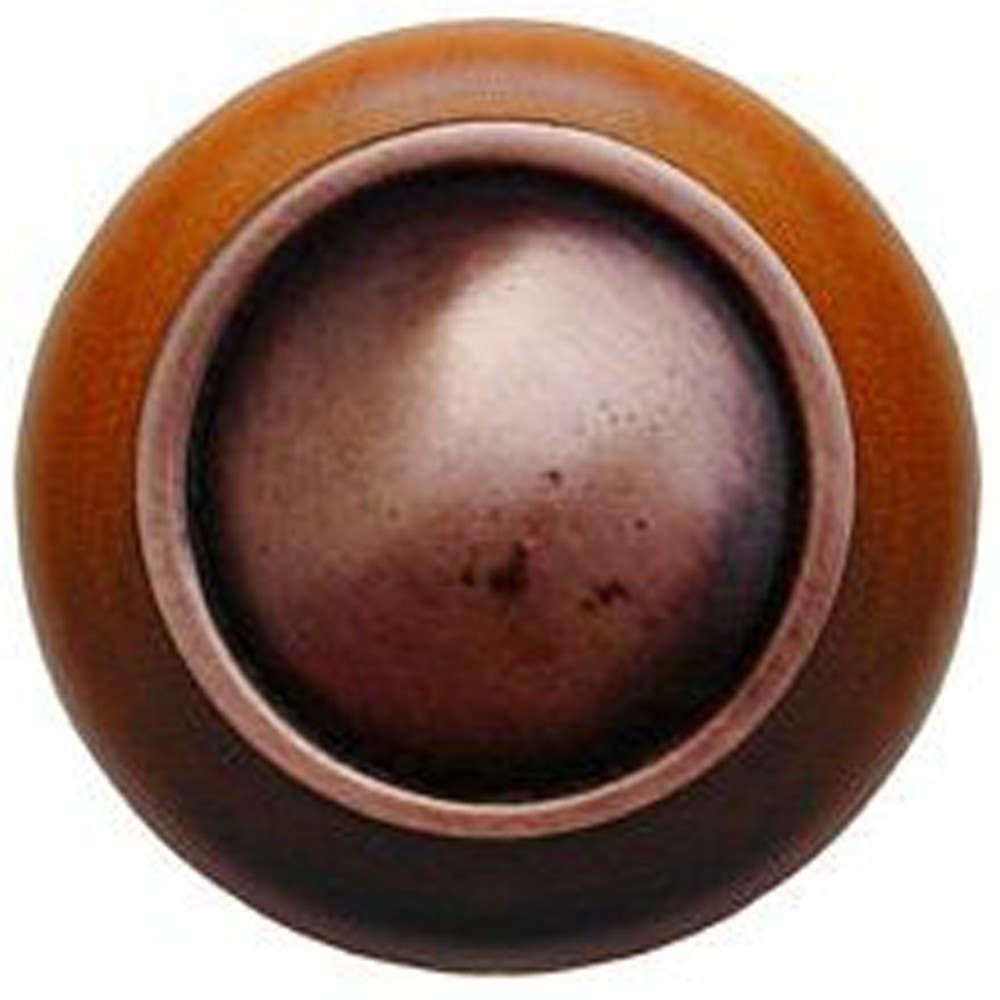 Notting Hill NHW-761 Plain Dome Wood Knob 1-1/2 diameter