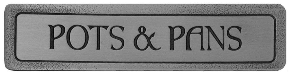 Notting Hill NHP-304 Engraved POTS & PANS (Horizontal) Pull 4 x 7/8