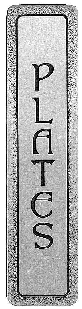 Notting Hill NHP-306 Engraved PLATES (Vertical) Pull 4 x 7/8