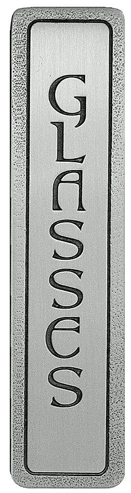 Notting Hill NHP-307 Engraved GLASSES (Vertical) Pull 4 x 7/8