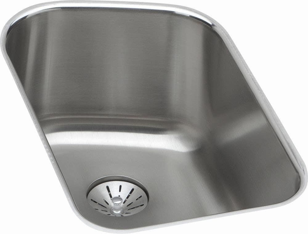 Elkay ELUH11189PD Harmony (Lustertone) Stainless Steel Single Bowl Undermount Sink Kit