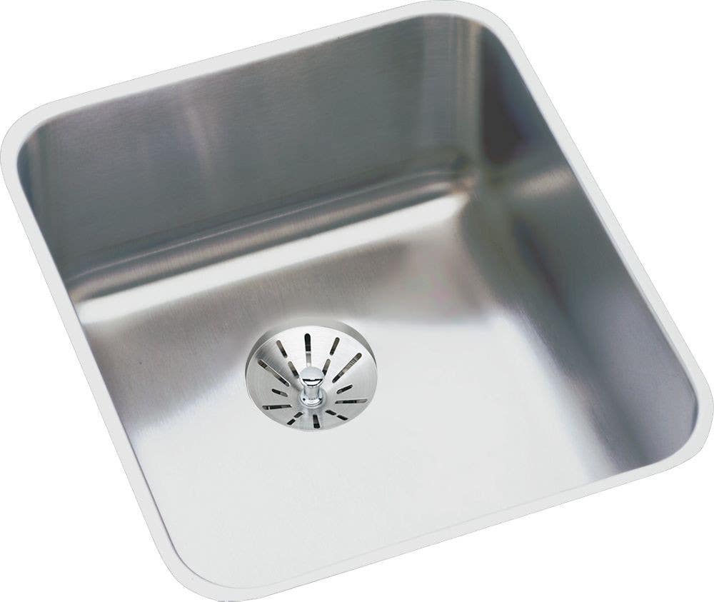 Elkay ELUH1316PDBG Gourmet (Lustertone) Stainless Steel Single Bowl Undermount Sink Kit