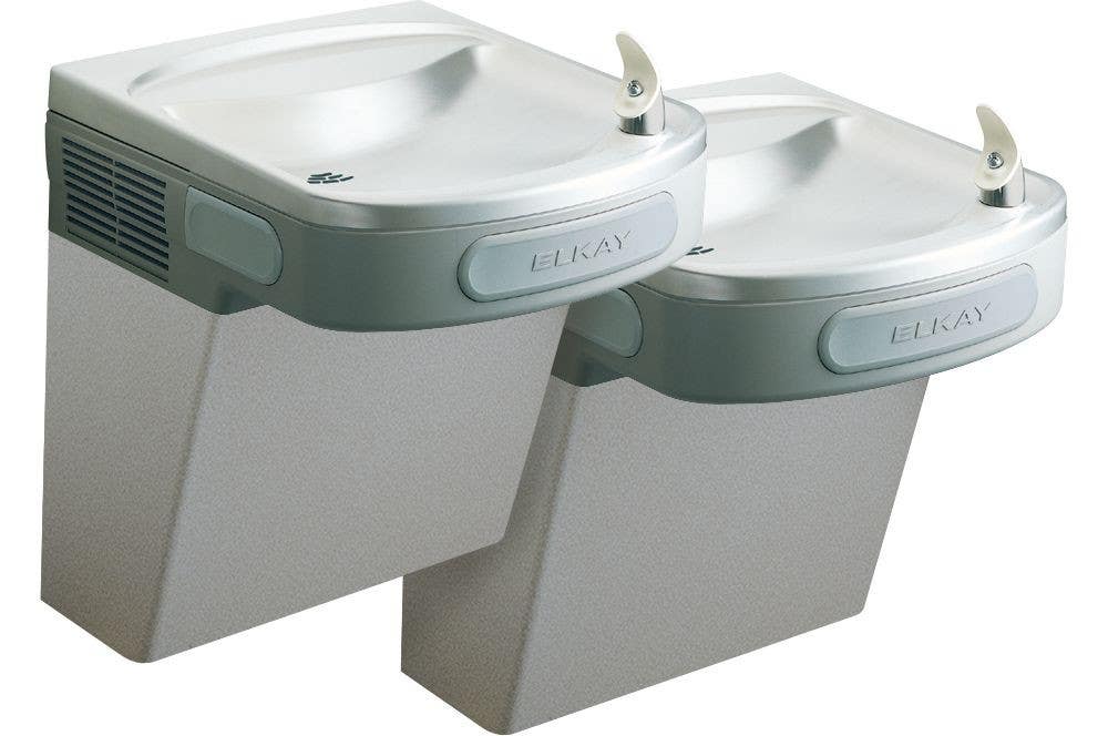 Elkay EZSTL8LC Versatile Wall Mount Bi-level ADA Cooler Non-filtered Refrigerated Light Gray Granite