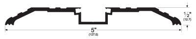 Pemko 971A Threshold For Henderson Guide Track, Mill Finish Aluminum