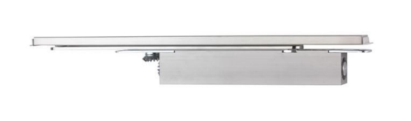 Modric 9134S Allgood Concealed Door Closer With Track, Satin Stainless Steel