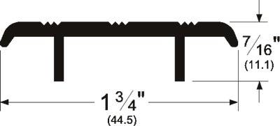 Pemko 236 Carpet Separator Threshold, 1-3/4" W x 7/16" H