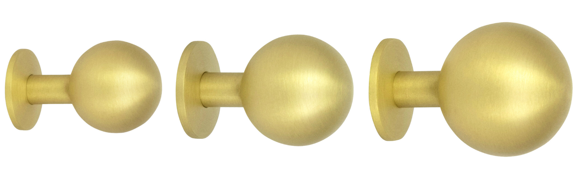 Omnia 9165 Modern Round Cabinet Knob - Solid Brass