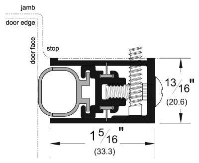 Pemko 322 Adjustable Jamb Weatherstrip w/ PemkoPrene Insert