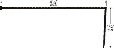 Pemko 327 Sill Nosing, 4-1/4" W x 1-3/4" H