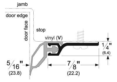 Pemko 330 Standard Perimeter Gasketing w/ Eco-V Insert