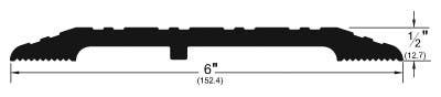 Pemko 1716 Heavy Duty Threshold, 6" W x 1/2"