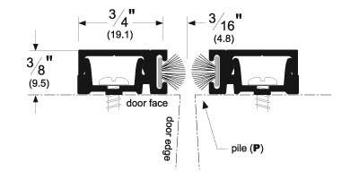 Pemko 29310 Perimeter Gasketing w/ Snap Cover