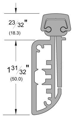 Pemko ERS Emergency Release Stop, Finish-Clear Anodized Aluminum