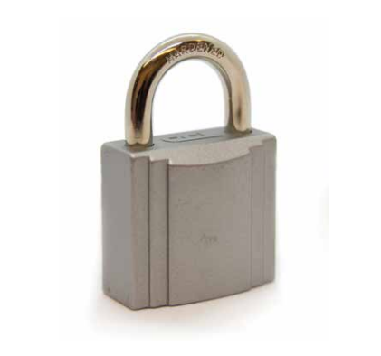 CCL 95505 Series 95 Padlock, Keyway-CR, Double Locking Bolts, Finish-Silver Gray