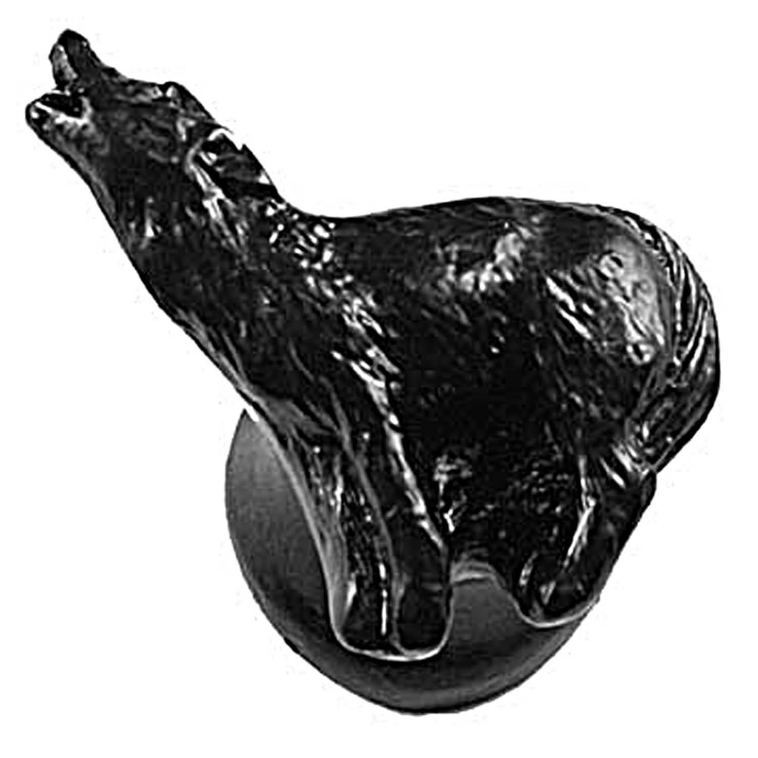 Sierra 681193 Howling Wolf Knob - Black