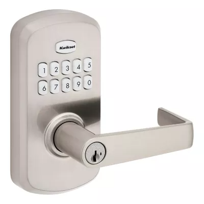 Kwikset 955K SmartCode SmartCode 955 Kingston Electronic Lever, Keyed One Side