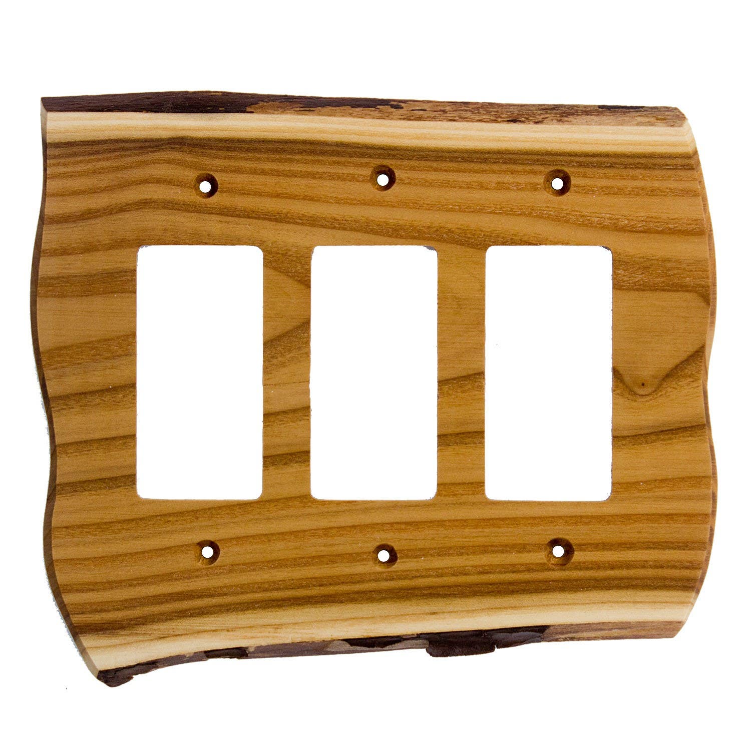 Sierra 6827 Rustic - 3 Duplex Switch Plate