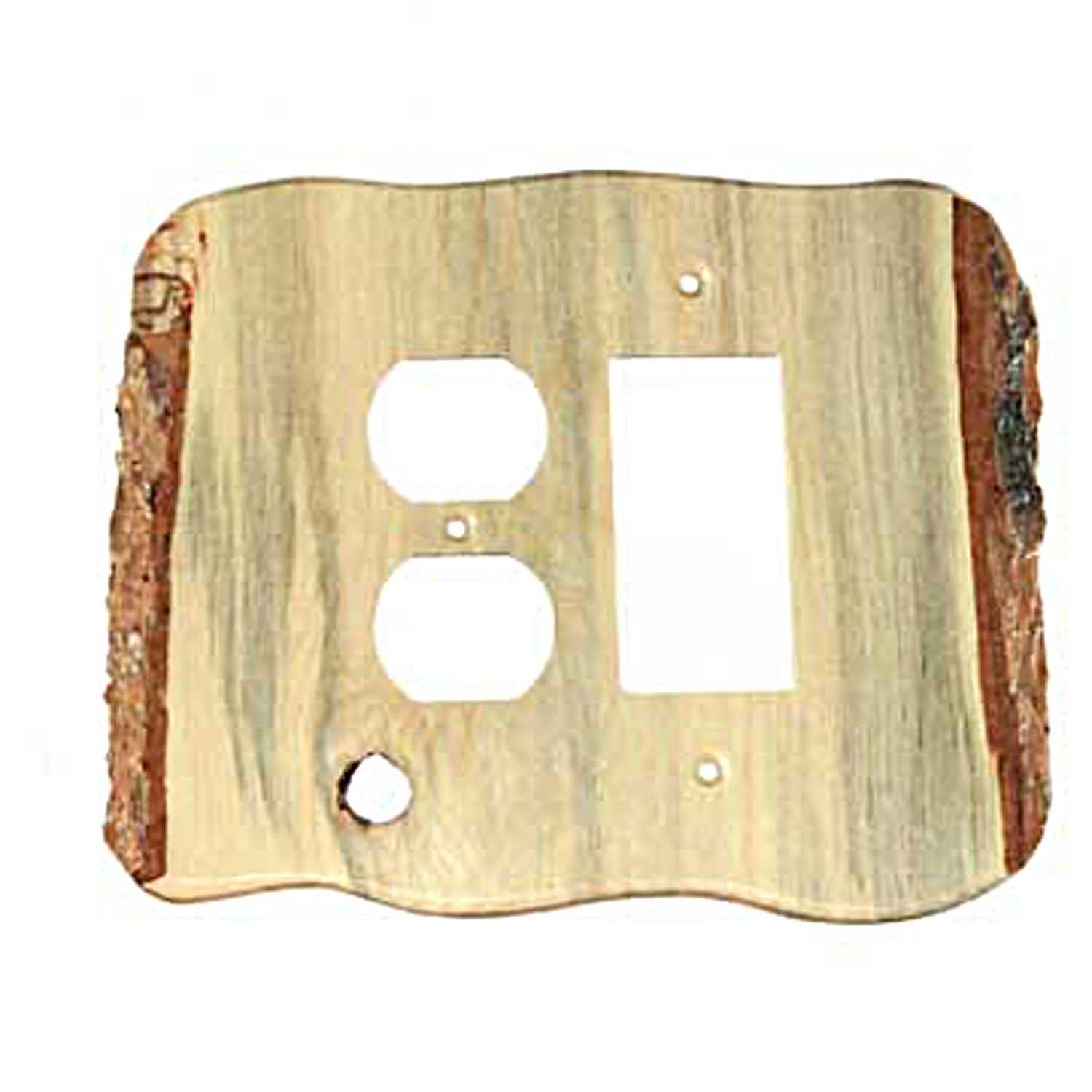 Sierra 6827 Rustic - Duplex / Rocker Switch Plate